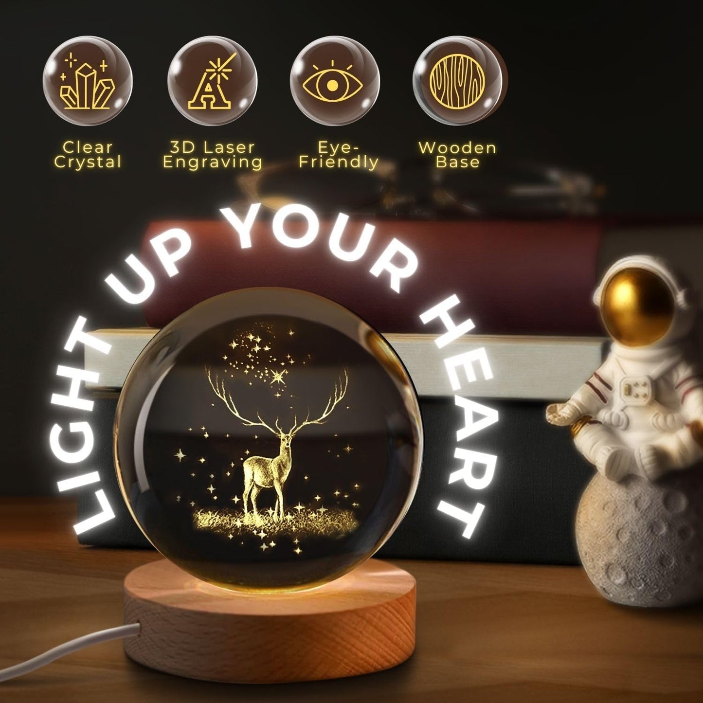 3D Crystal Ball Lamp