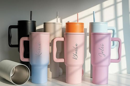 Tumbler with lid and Straw 1200ML Cup Stainless Steel