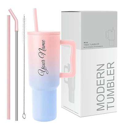 Tumbler with lid and Straw 1200ML Cup Stainless Steel